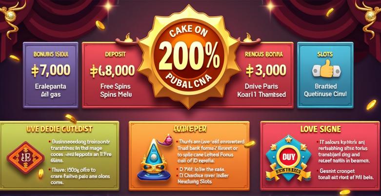 โปรโมชั่นโบนัสต้อนรับ 200% สำหรับสมาชิกใหม่เว็บพนัน